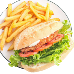 شنيتسل اطفال بخبزة مع بطاطا